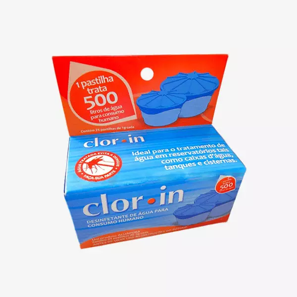 Pastilha CLORIN para Tratamento de ÁGUA 500ML