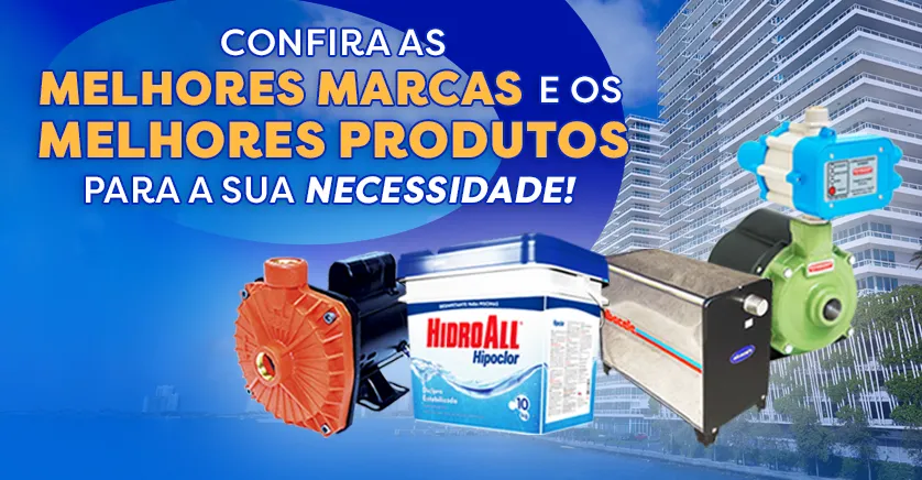 Bombas e Motores para todos os espaços - prédios em miniatura na imagem